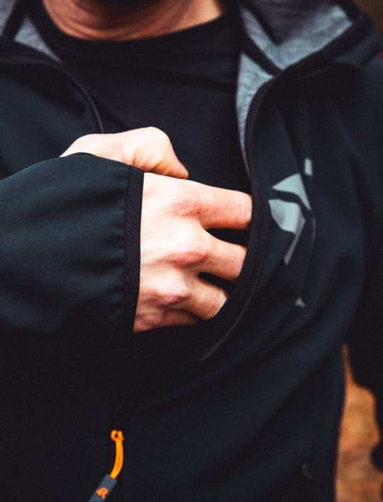Veste Softshell Dent Blanche Mérinos à capuche - H