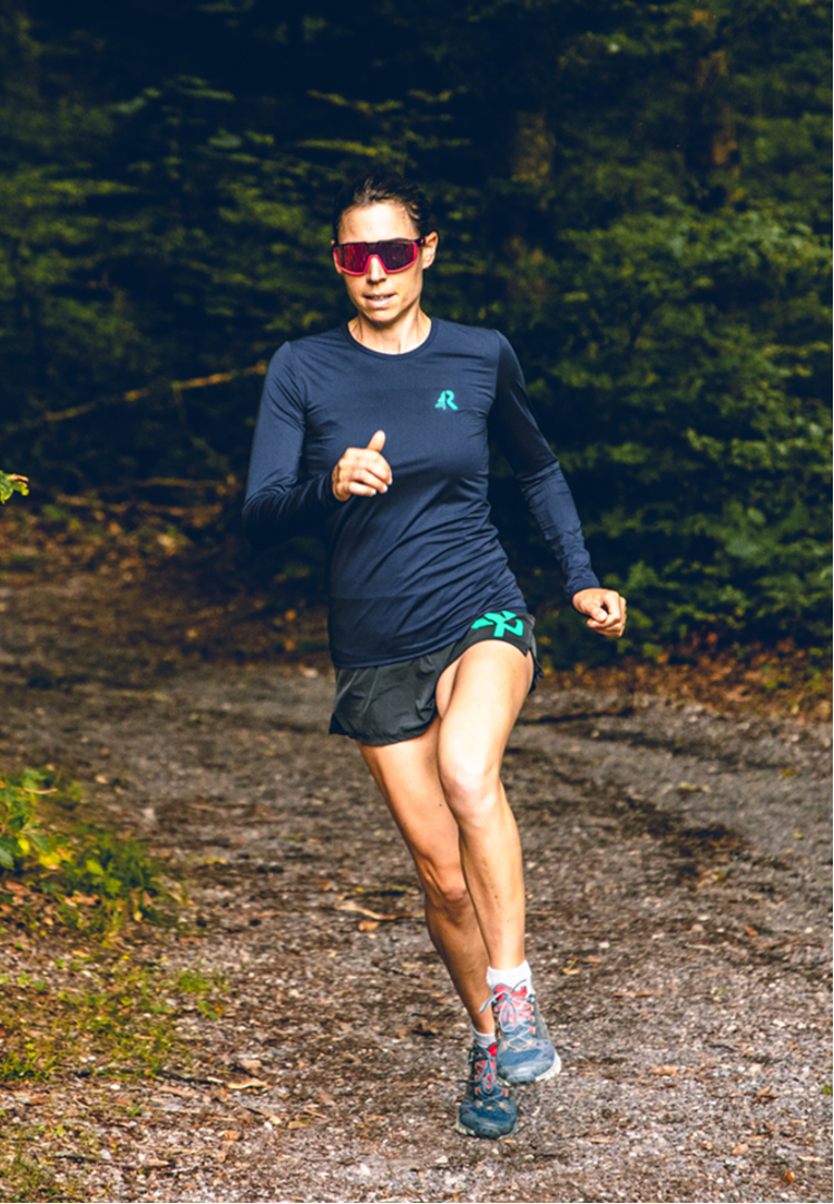 Uv Protection Tee Shirt Manche Longue Bleu Marine Femme T-Shirt