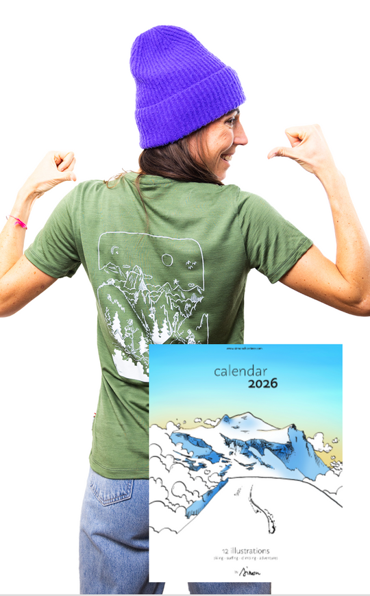 T-Shirt Mountain Art - F