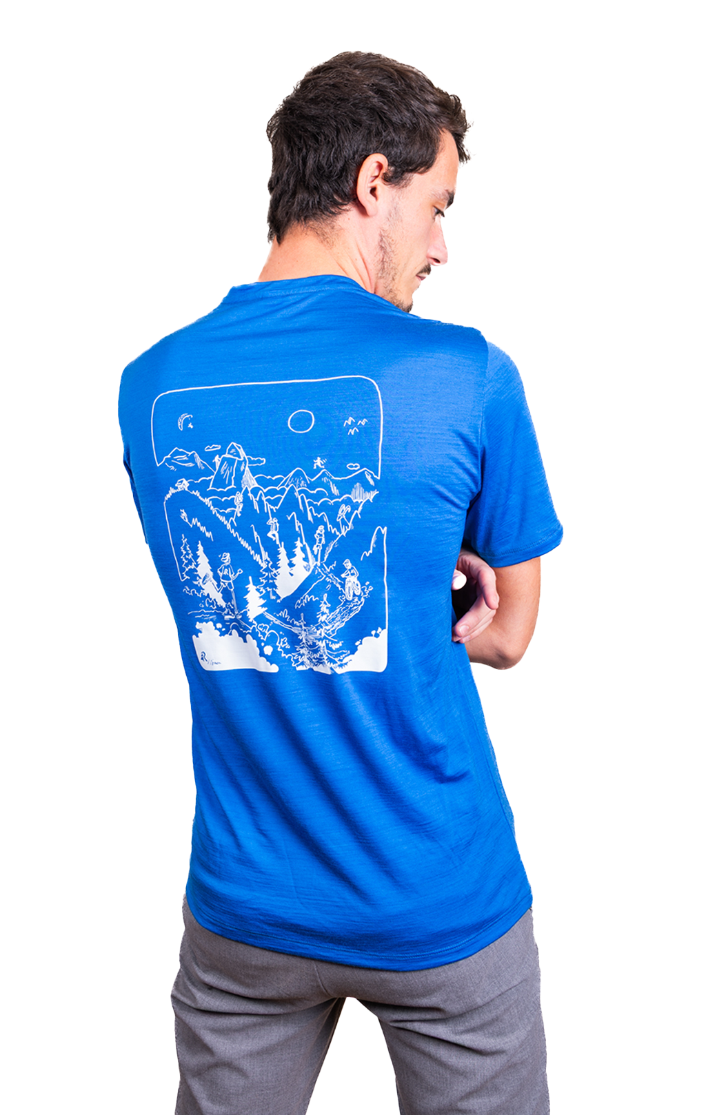 T-Shirt Mountain Art - H