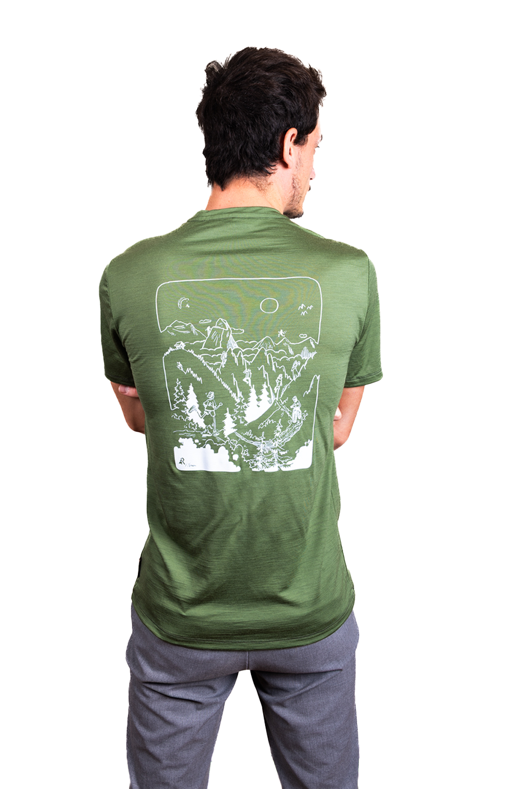 T-Shirt Mountain Art - H