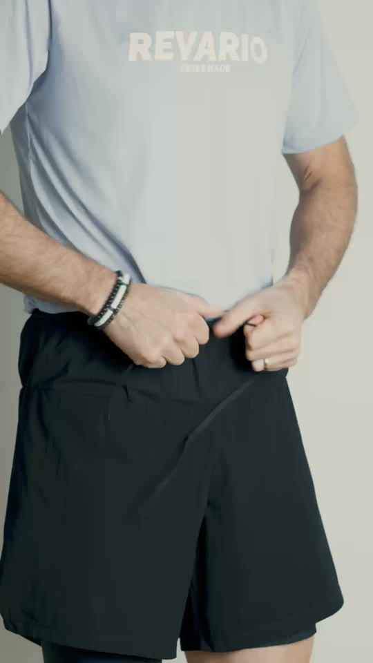 2-in-1-Shorts „Piz Bernina“ – H